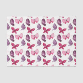 Roze & Paarse Vlinders (Ontwerp 59 Roze Serie) Tissuepapier