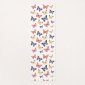 Roze Paarse Vlinders Yogamat (Voorkant)