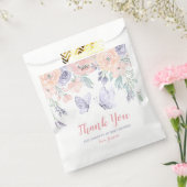 Roze Paarse vlindervlinder Baby shower Bedankzakje (Gezegeld)