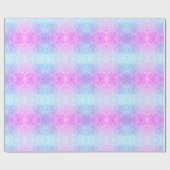 Roze / Paarse vormgeving met vorst Cadeaupapier (Vlak)