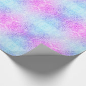 Roze / Paarse vormgeving met vorst Cadeaupapier (Hoek)