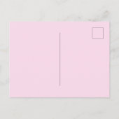 Roze paarse waterkleurige bloemstukken boog bruilo uitnodiging briefkaart (Achterkant)