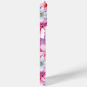 Roze Paarse Waterverf Bloemige Gepersonaliseerde N Case-Mate iPhone Case (Achterkant / Rechts)