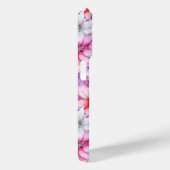Roze Paarse Waterverf Bloemige Gepersonaliseerde N Case-Mate iPhone Case (Achterkant / Rechts)