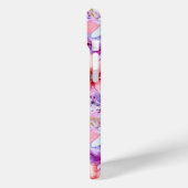 Roze Paarse Waterverf Bloemrijke Gepersonaliseerde Case-Mate iPhone Case (Achterkant / Links)