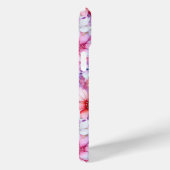 Roze Paarse Waterverf Bloemrijke Gepersonaliseerde Case-Mate iPhone Case (Achterkant / Rechts)