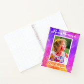 Roze Paarse Waterverf Kindgeheugen Notitieboek (Binnen)