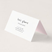 Roze & Paarse Waterverf Lashes Cadeaubon Kaart (Achterkant)