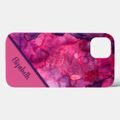 Roze Paarse Waterverf op maat Case-Mate iPhone Case (Achterkant (horizontaal))