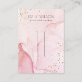 Roze Paarse Waterverf Textuur Haarklemscherm Visitekaartje (Voorkant)