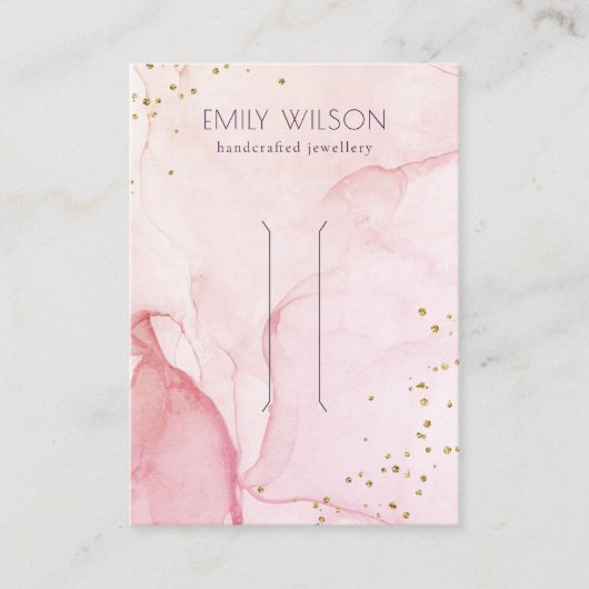 Roze Paarse Waterverf Textuur Haarklemscherm Visitekaartje (Voorkant)