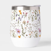 Roze Paarse Waterverf Wildflower  (Links)