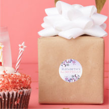 Roze Paarse Waterverf Ze is een Gem Verjaardag