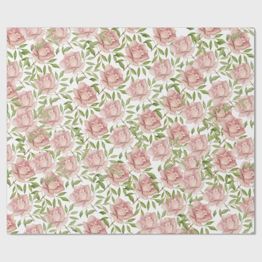 Roze Paarse Waterverfrozen Cadeaupapier (Vlak)