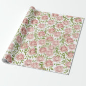 Roze Paarse Waterverfrozen Cadeaupapier (Uitgerold)