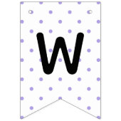 Roze Paarse Welkom Baby Girl Beer Baby shower Vlaggetjes (Derde vlag)