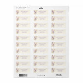 Roze Paarse Wilde Bloem Bruiloft Retouradres Etiket (Full Sheet)