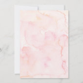 Roze Paarse wilde bloem Kaart (Achterkant)