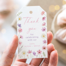 Roze Paarse Wildflowers Baby shower