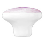 Roze Paarse witte Abstracte kunst Keramische Knop (Zijkant)