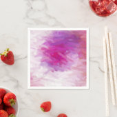 Roze Paarse witte Abstracte kunst Servet (Insitu)