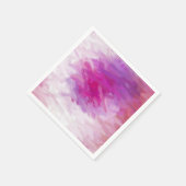 Roze Paarse witte Abstracte kunst Servet (Hoek)