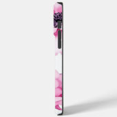 Roze Paarse Witte Bloemen Esthetisch Case-Mate iPhone Case (Achterkant / Links)