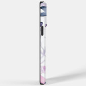 Roze Paarse Witte Bloemen Esthetisch Case-Mate iPhone Case (Achterkant / Rechts)