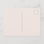 Roze Paarse Witte Bloemhart Briefkaart (Achterkant)