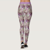 Roze, Paarse, witte brandkranen - Floral Leggings (Achterkant)