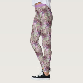 Roze, Paarse, witte brandkranen - Floral Leggings