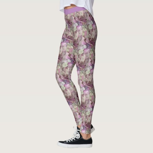 Roze, Paarse, witte brandkranen - Floral Leggings (Links)