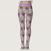 Roze, Paarse, witte brandkranen - Floral Leggings (Voorkant)