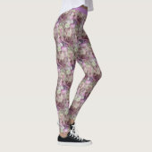 Roze, Paarse, witte brandkranen - Floral Leggings (Rechts)