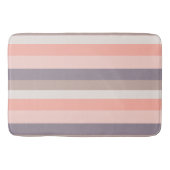 roze, paarse, witte strepen badmat (Voorkant)