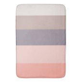 roze, paarse, witte strepen badmat (Voorkant Verticaal)