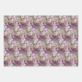 Roze, Paarse, witte waterkraan Bloem - Floral Inpakpapier Vel (Voorkant 2)