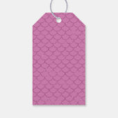 Roze Paarse Zeemeermin Staart Verjaardag Favoriet  Cadeaulabel (Achterkant)