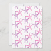 Roze Paarse Zeester Thunder_Cove Uitnodiging (Achterkant)