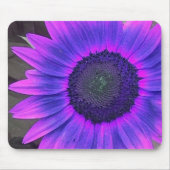 Roze Paarse zonnebloem 2 mousepad Muismat (Voorkant)