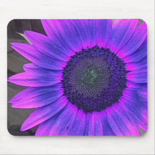 Roze Paarse zonnebloem 2 mousepad Muismat