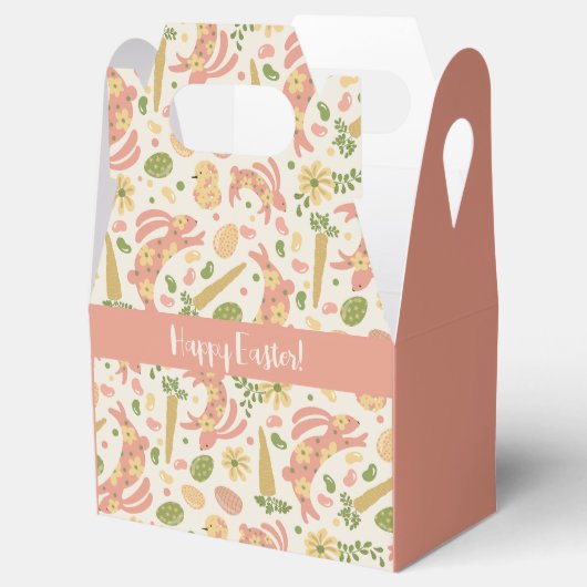 Roze paasbundels bedankdoosjes (Geopend)