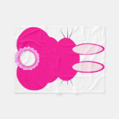 Roze paasbunny Blanket Fleece Deken (Voorkant (Horizontaal))