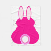 Roze paasbunny Blanket Fleece Deken (Voorkant)