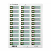 Roze Paasei Vakantie Adres Label (Full Sheet)
