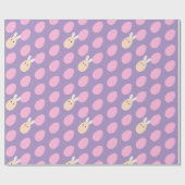 Roze Paaseieren & Bunny Abstract Preppy Millennial Cadeaupapier (Vlak)