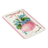 Roze paaseieren en bloemen magneet (Rechterzijde)