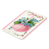 Roze paaseieren en bloemen magneet (Linkerzijde)