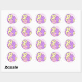 Roze Paaseieren Stickers (Vel)