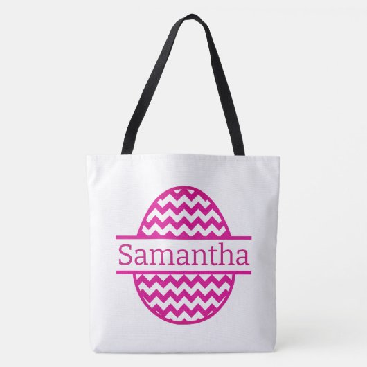 Roze paaseieren tote bag (Voorkant)